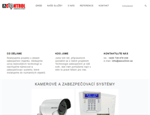 Tablet Screenshot of ezcontrol.cz